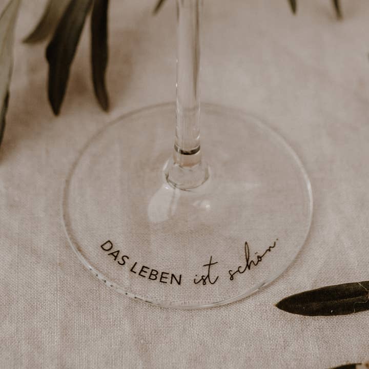 Eulenschnitt - Wholesale Wine Glass - Wine glass 490ml Life is beautiful (VE = 4 pieces)1