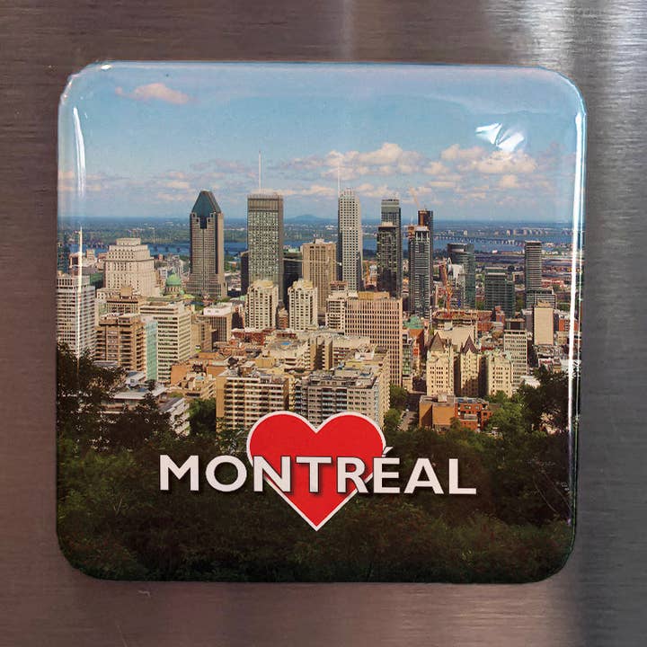 Aimant de réfrigérateur Montréal Centre-ville V.2 pour la vente par PhiloPerse