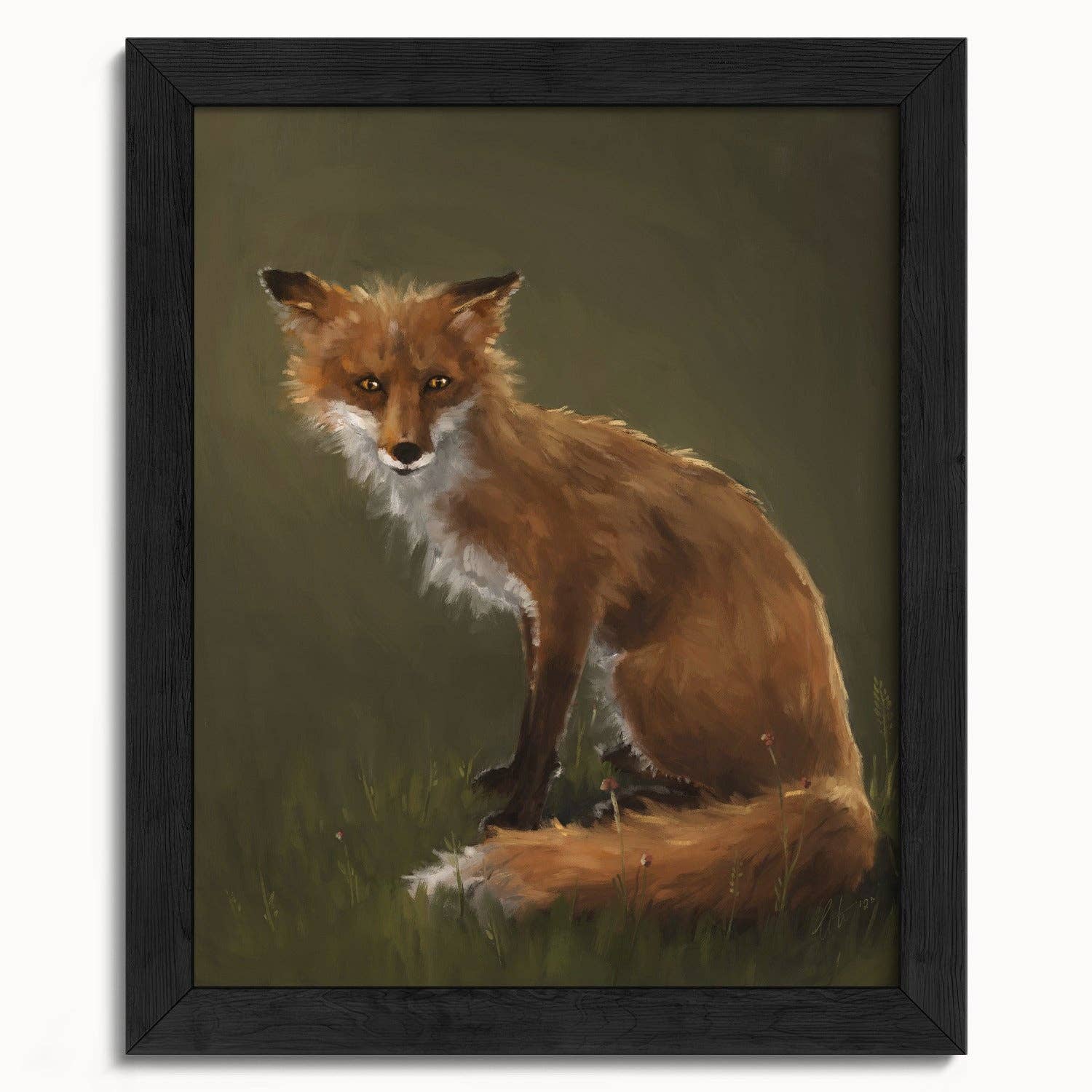 The Ugly Cat Studio - Wholesale Art Print - Forest Fox Oil Painting rt Print10