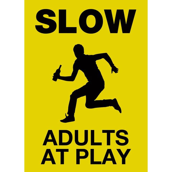 Adults at Play - Magnet for wholesale by Signs 4 Fun