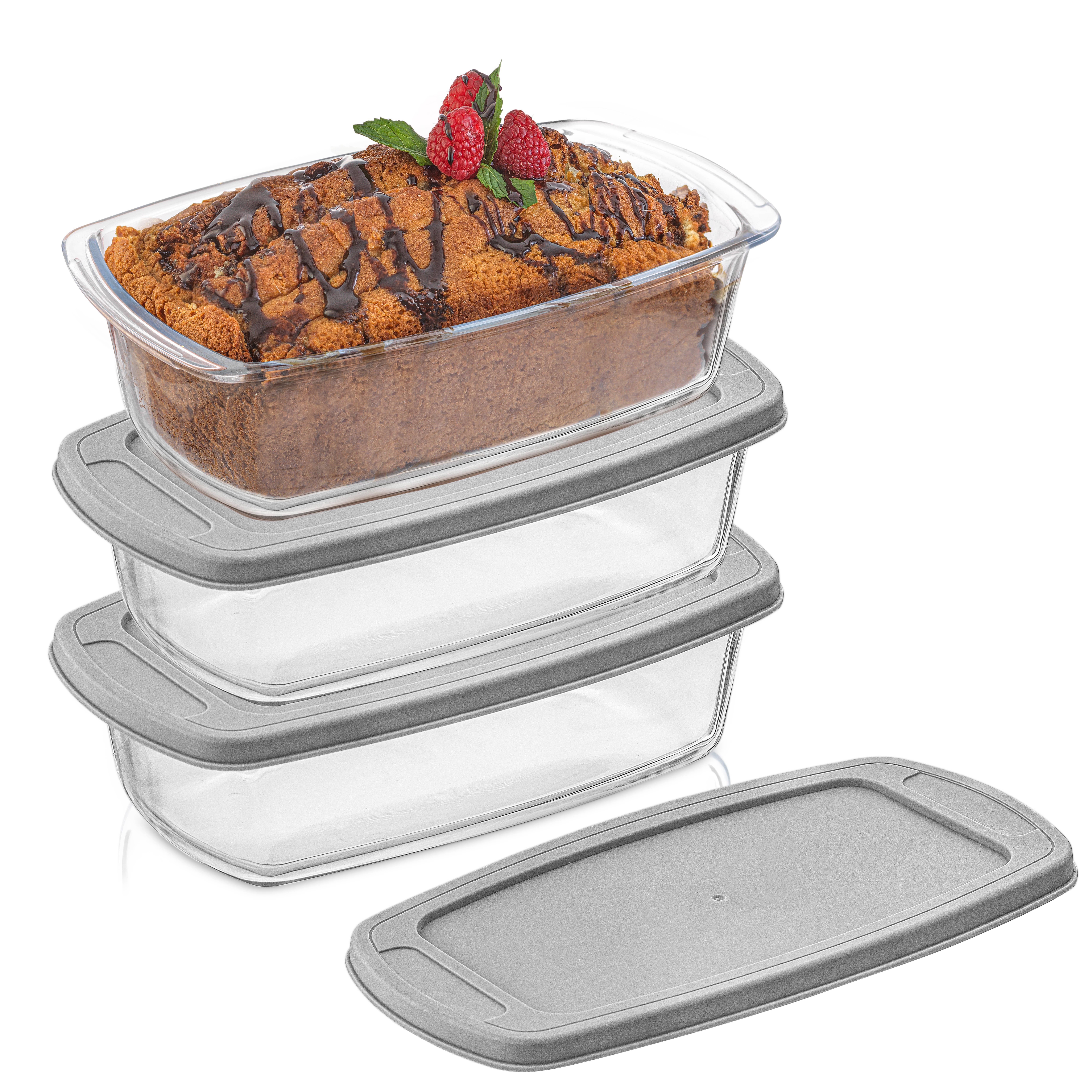 JoyJolt - Wholesale Baking Dish - JoyJolt Glass Loaf Pans with Lids - Set of 31