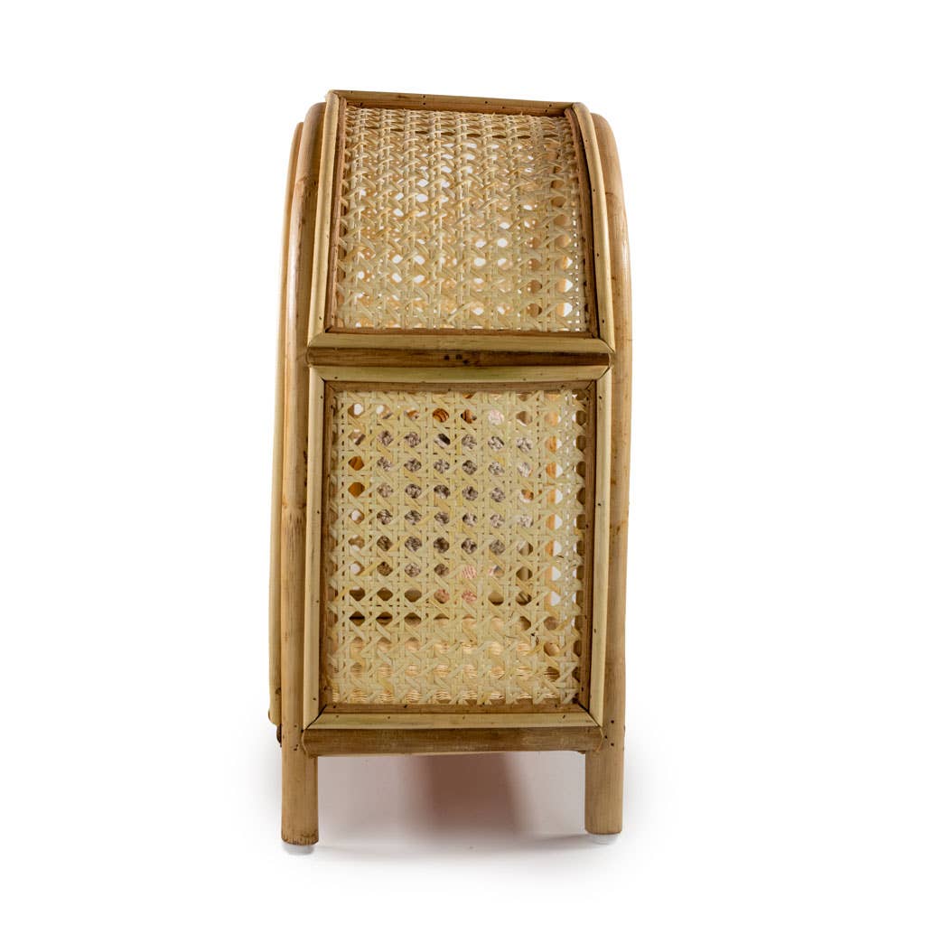 GreenWave - Vente Accessoire de poupée – enfant - Armoire en rotin pour poupées style vintage4