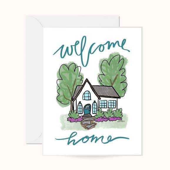 Welcome Home-Grußkarte | Neues Zuhause | Willkommenskarte | für den Großhandel von Anna Whitham Co.