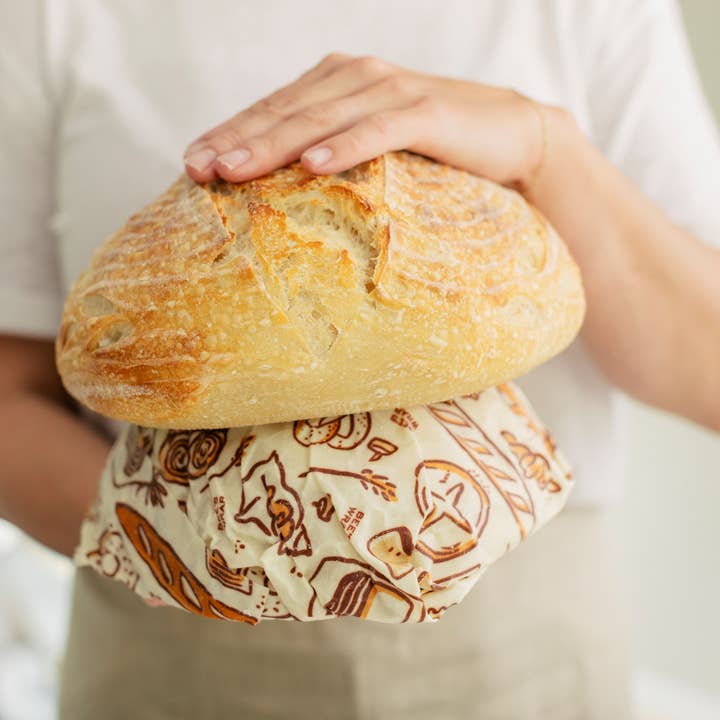 Bee's Wrap - Wholesale Food Storage Wrap/Bag - New! Bakery Lane - Bread Bag, Limited Edition2