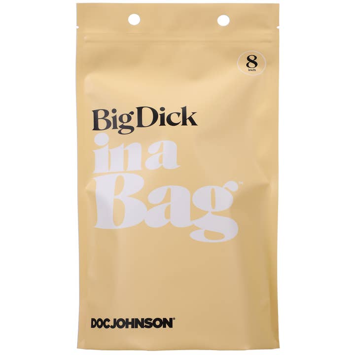 Big Dick In A Bag - 8 inch for wholesale by Doc Johnson