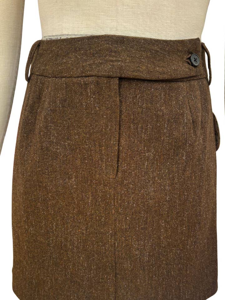 Timeless London - Wholesale Skirt – Women’s - Mika Mini (Chocolate) Woollen Skirt2