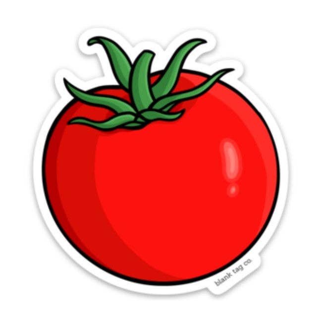 Blank Tag Co.® Waterproof Sticker - Tomato for wholesale by Blank Tag Co. - Waterproof Stickers