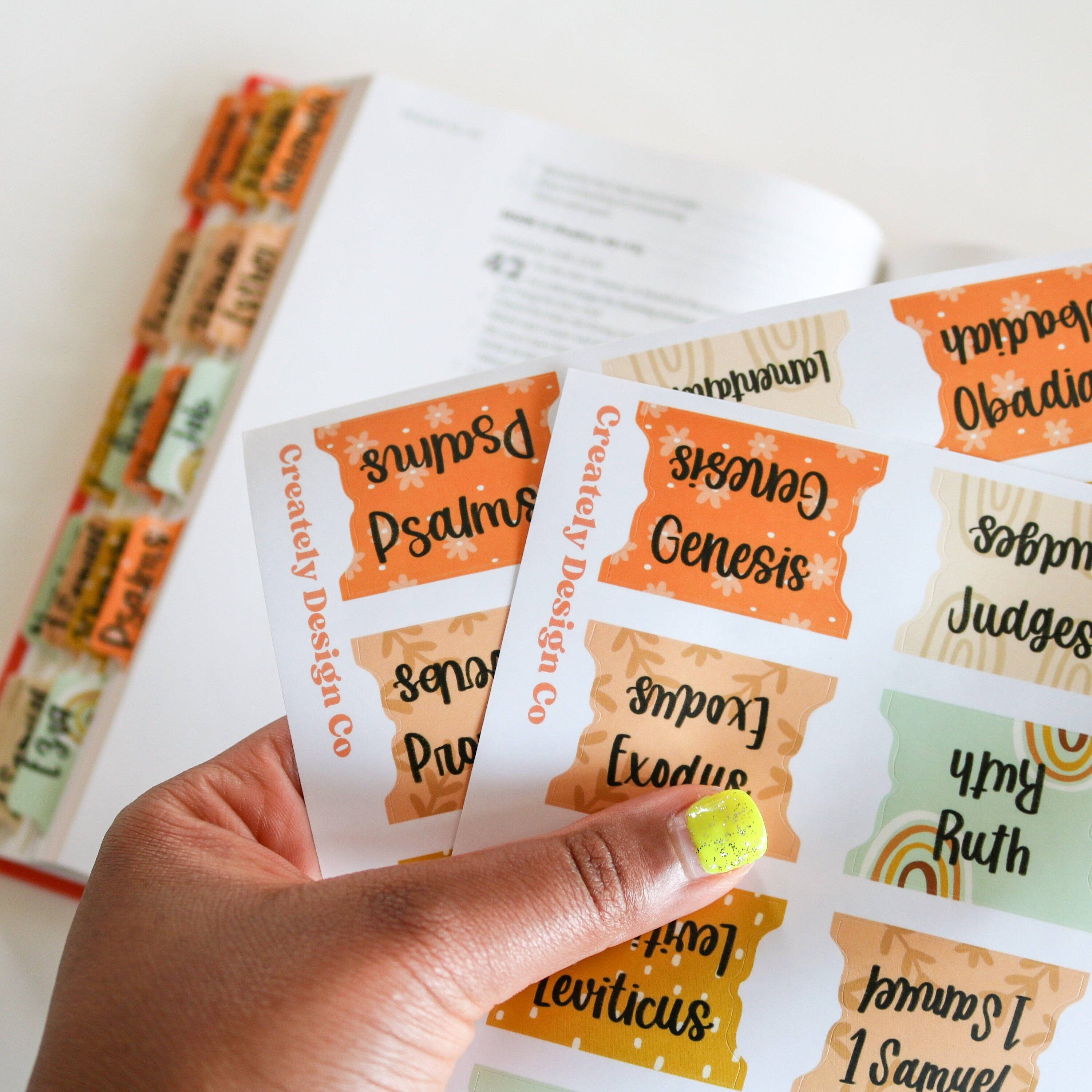Creately Design Co. LLC - Wholesale Sticker - Boho Bible Tabs1