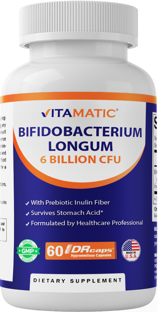 Vitamatic - Wholesale Oral Supplement/Vitamin - Vitamatic Bifidobacterium Longum 6 Billion CFU per 60DR Caps0
