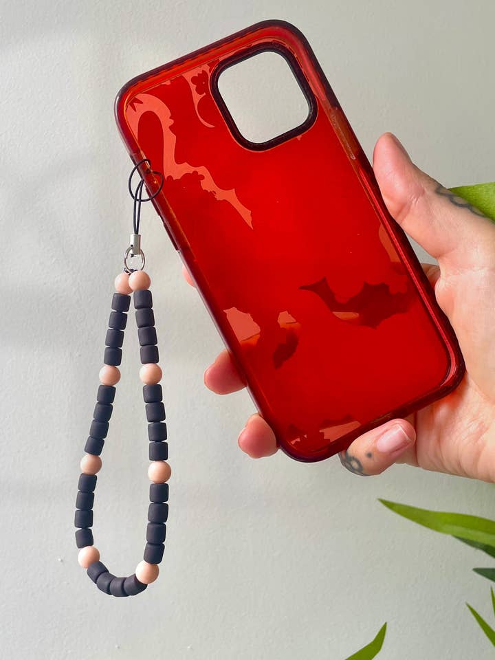 Correa de amuleto para móvil en marrón neutro para venta al por mayor de Buba Goods