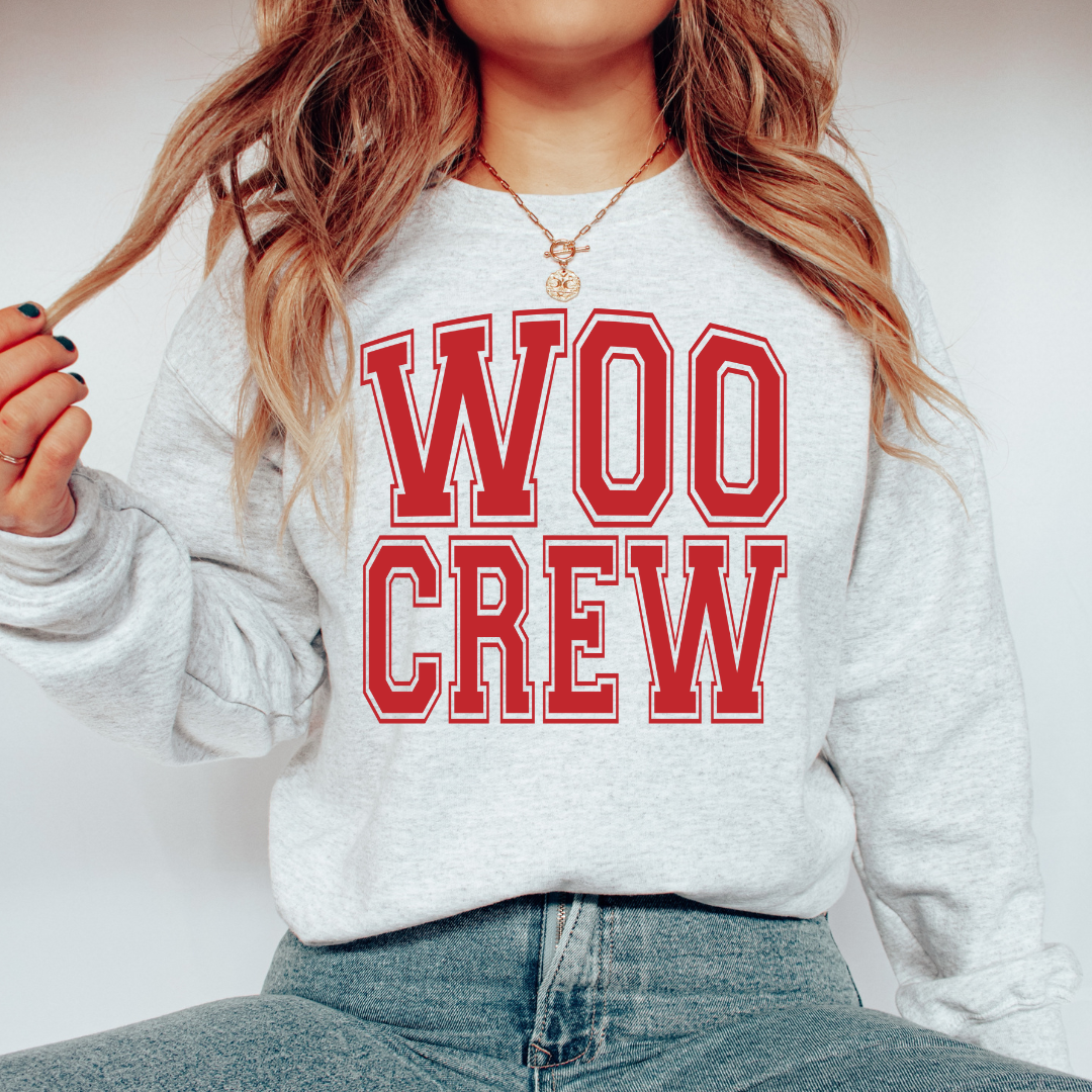 The Babe Co. - Wholesale Graphic Sweatshirt - Women's - WOO CREW Sweatshirt0