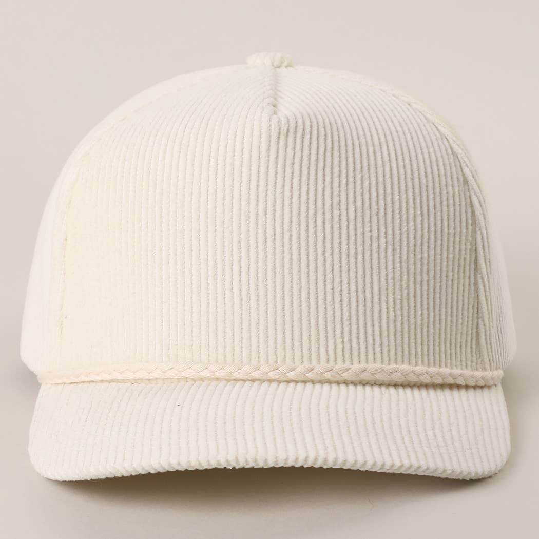 Fashion City – Engroshandel Trucker hat - Dame – Enfarvet fløjl 5-panel snor trucker kasket2