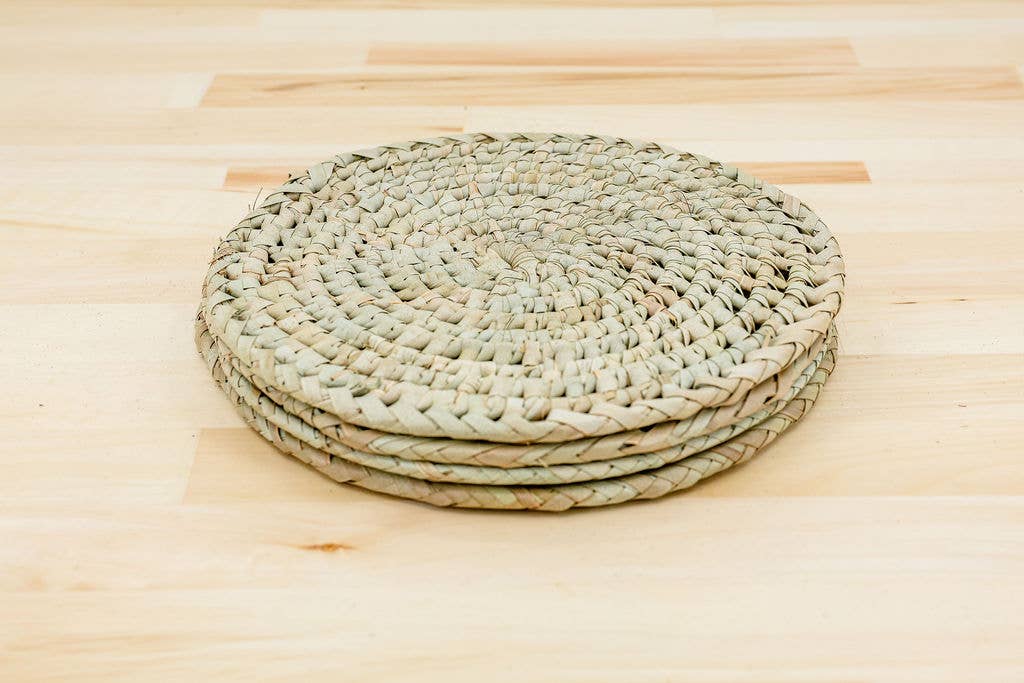 Gitzell FairTrade - Wholesale Placemat - Placemat, palm leaf - Set of 4