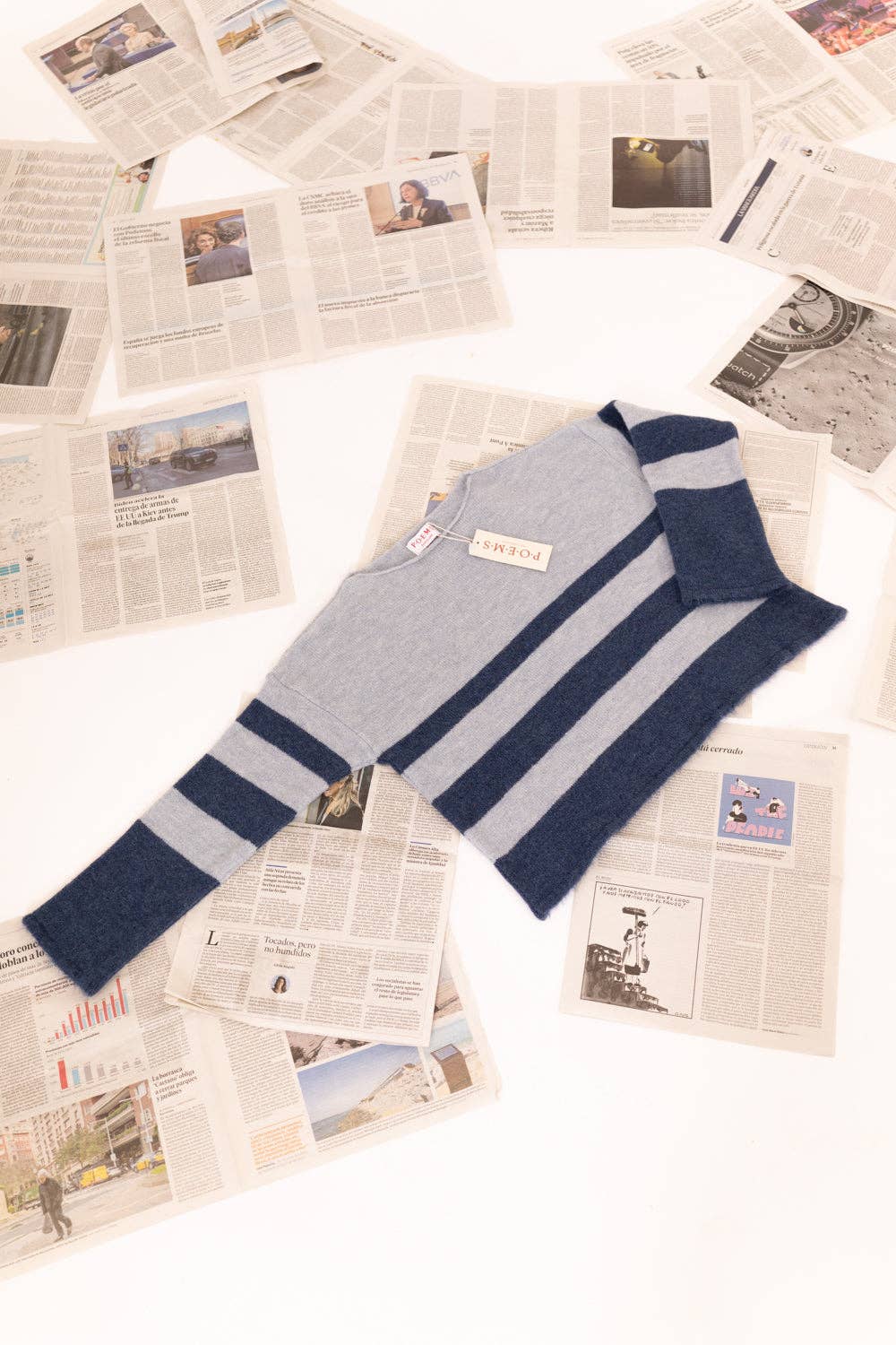 POEMS BCN - Wholesale Knit Sweater - Women's - TWO-TONE BOAT NECK SWEATER5