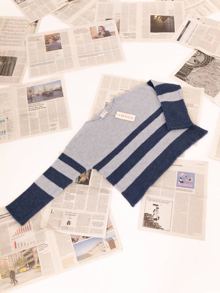 POEMS BCN - Wholesale Knit Sweater - Women's - TWO-TONE BOAT NECK SWEATER5