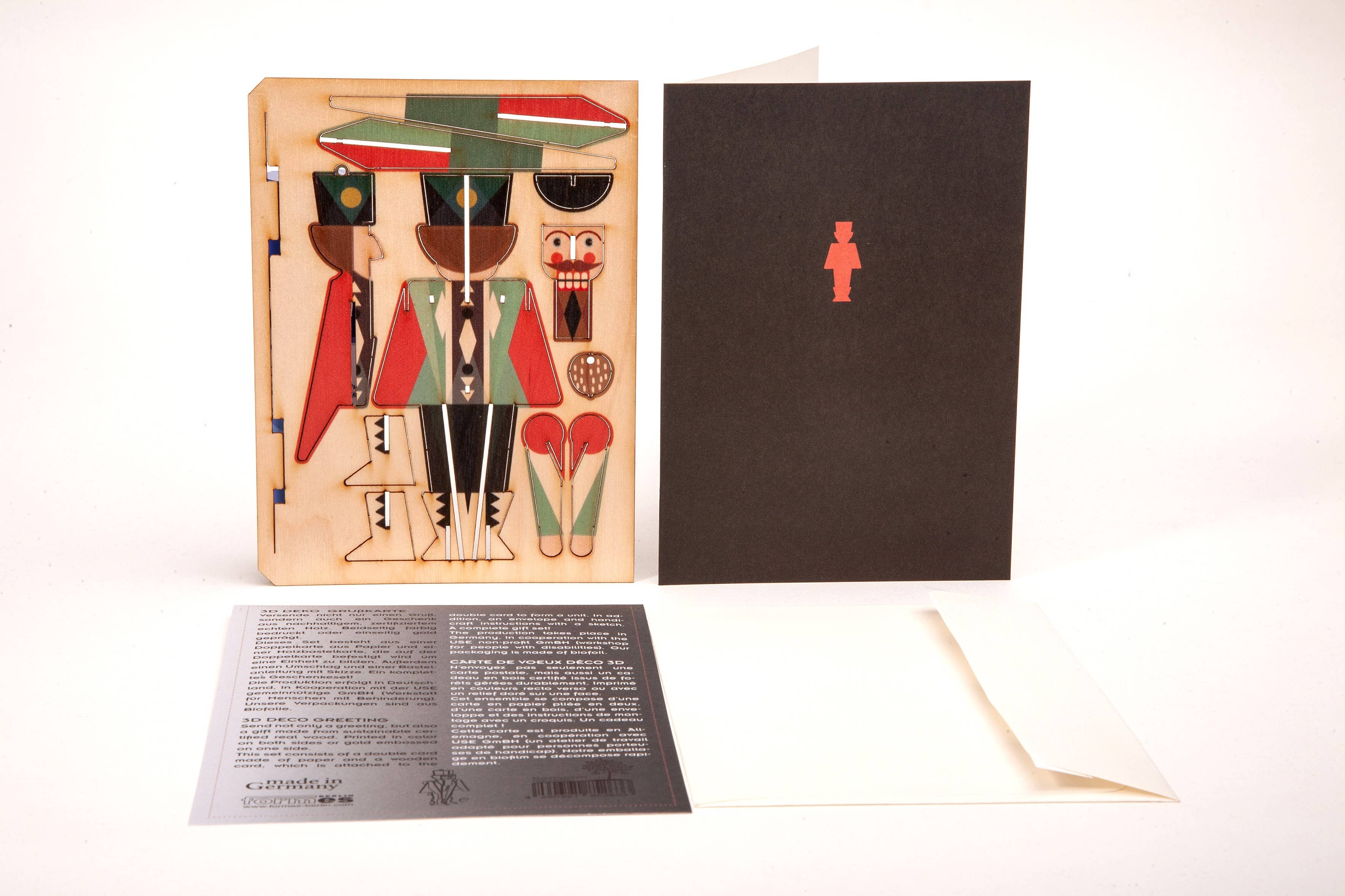 Formes Berlin GbR – wholesale Juldekoration – Nötknäppare 3D dekorativt gratulationskort1