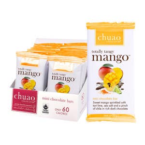 L&F Universal Goods - Wholesale Chocolate Bar - Chuao Mini Dark Chocolate Totally Tangy Mango 24/0.39OZ
