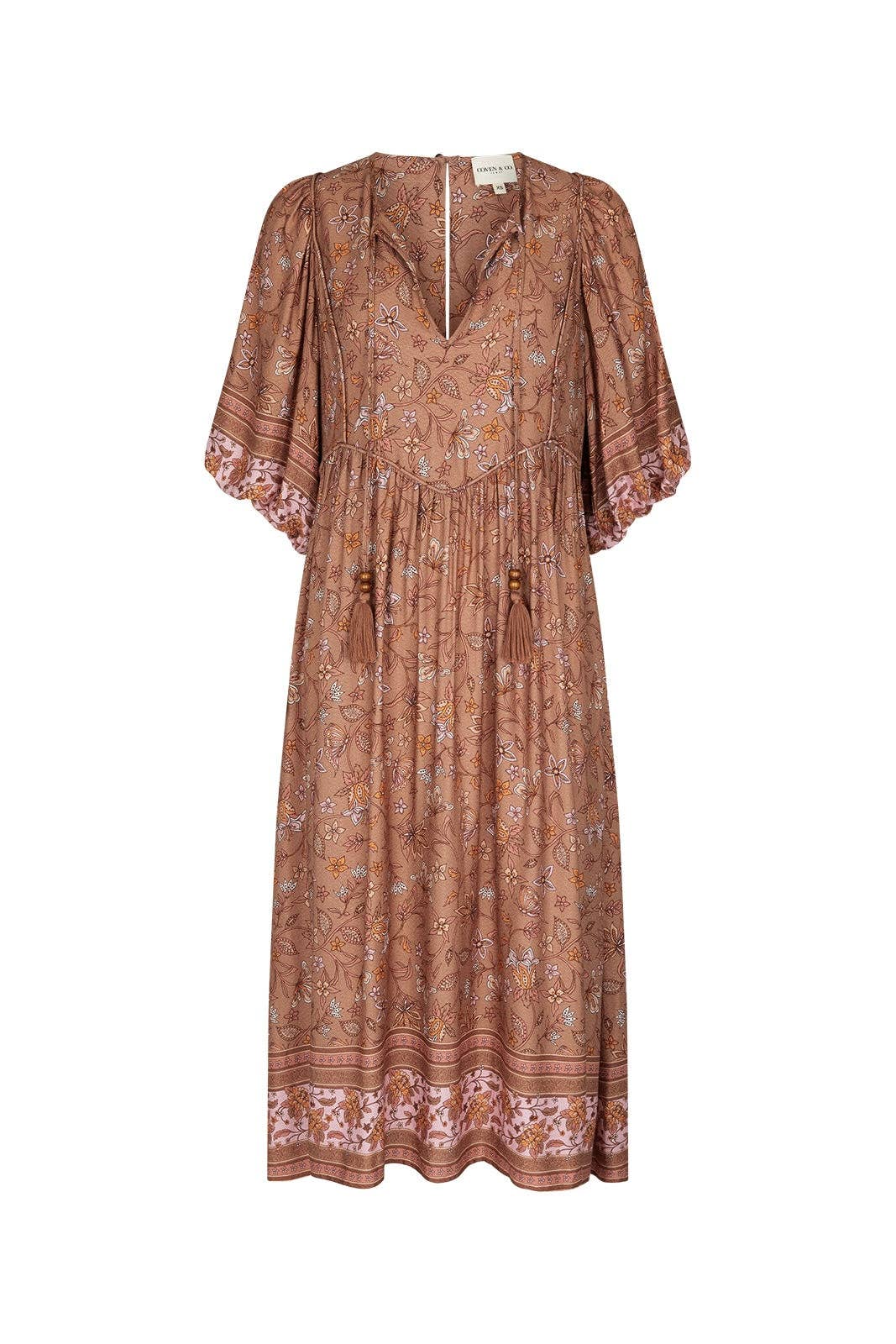 Coven and Co - Venta al por mayor Vestido - Mujer - Vestido Midi Woodland1