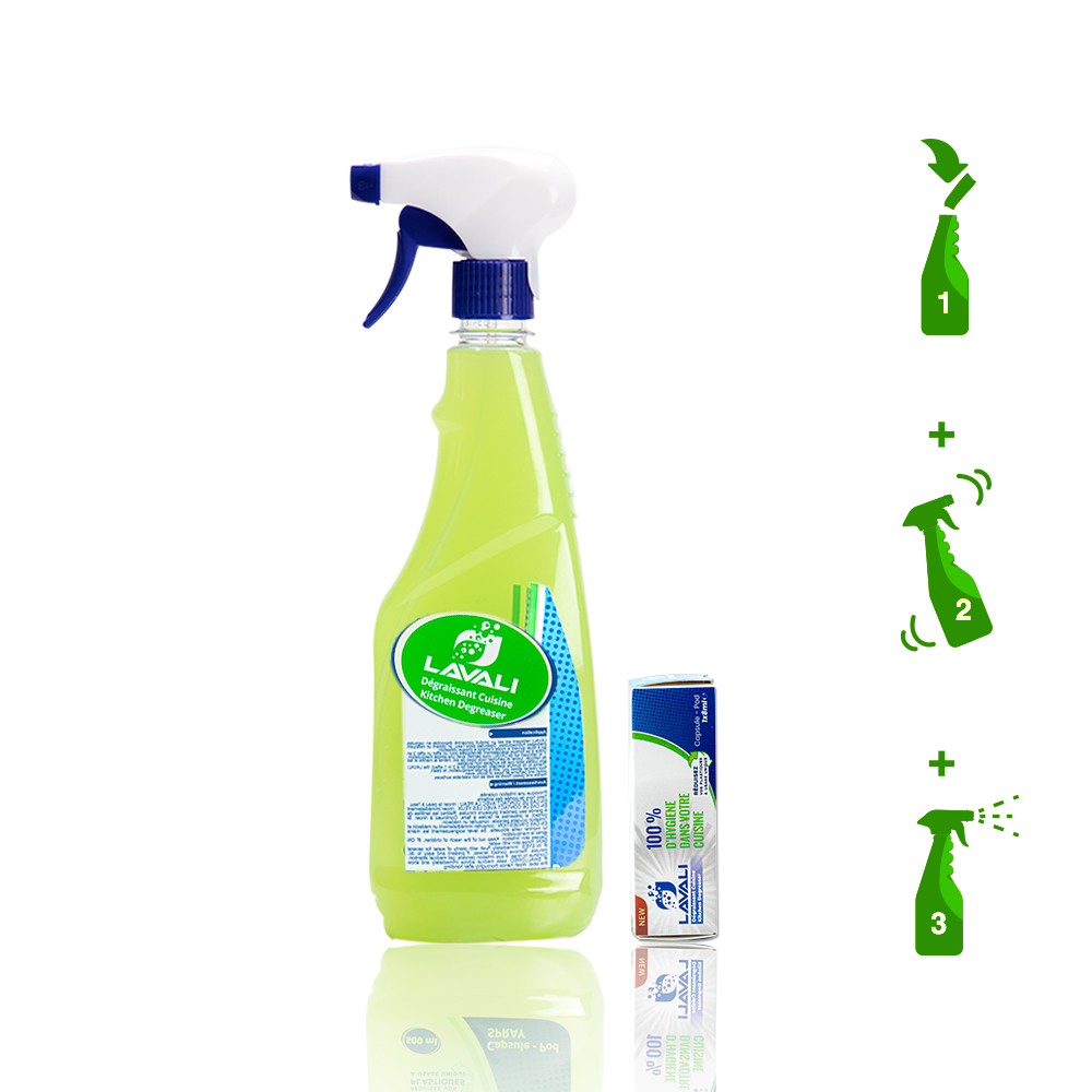 LAVALI - Venta al por mayor Limpiador multiusos - Pack desengrasante para cocina1