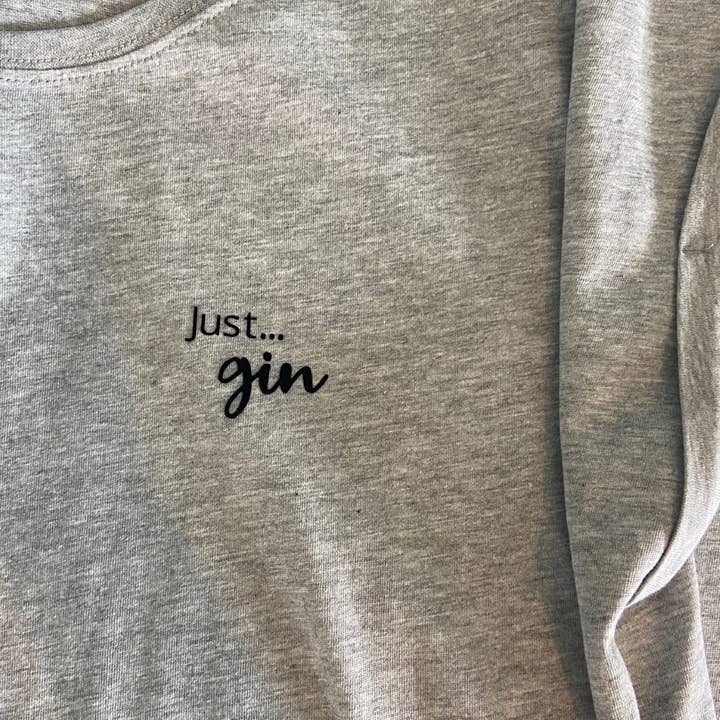 Just... gin - Damen-T-Shirt mit angeschnittenen Ärmeln für den Großhandel von justcoopsandlu