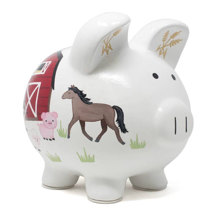 Farmyard Piggy Bank for wholesale by Child To Cherish®