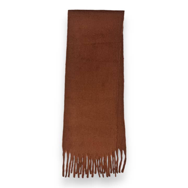London Scarves - Wholesale Scarf - Women's - Plain chuncky fluffy scarf1