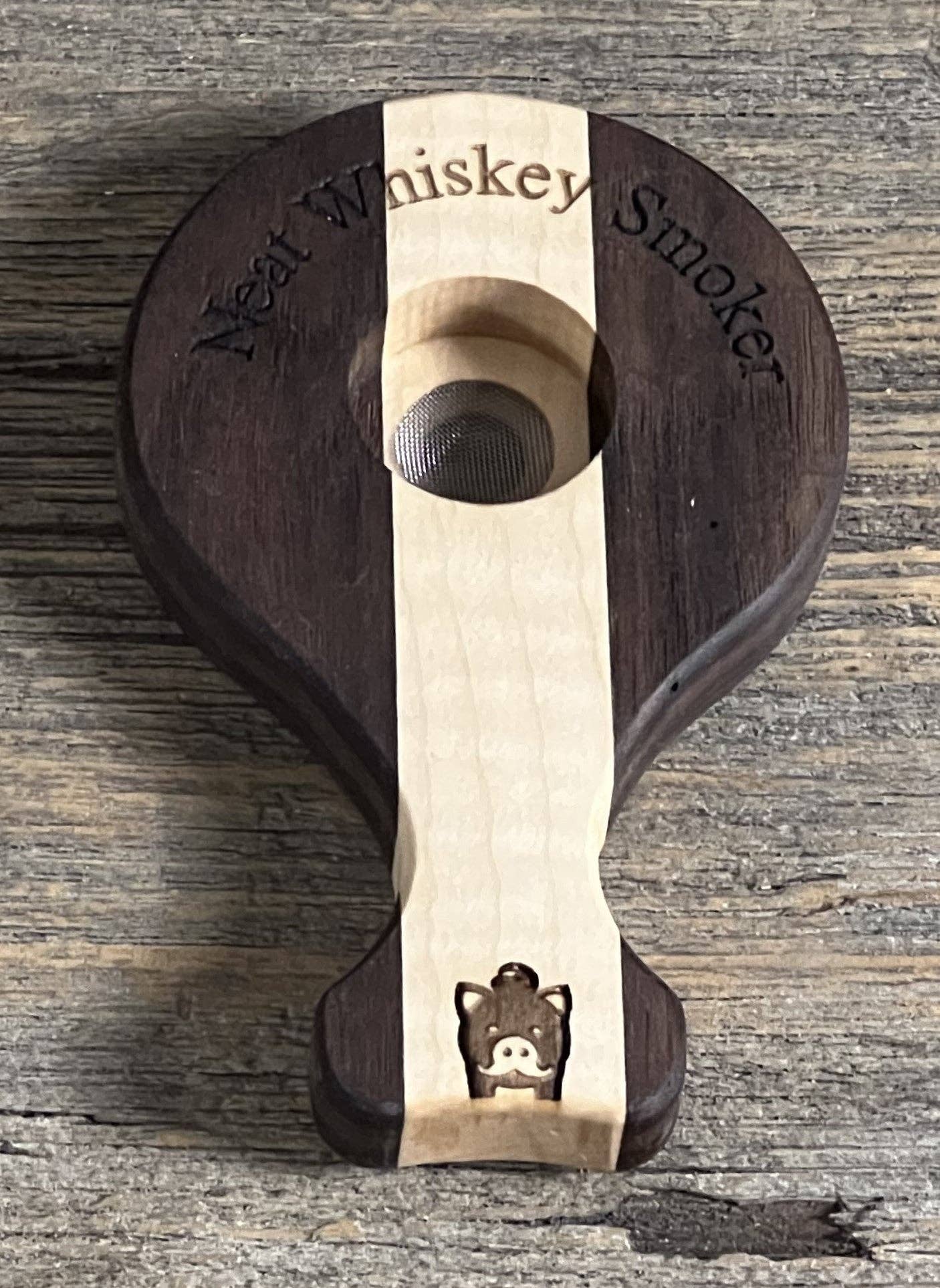 Blue Wing Woodcraft - Vente Ustensiles de bar - Whiskey Pig® - Fumoir à whiskey Neat simple1