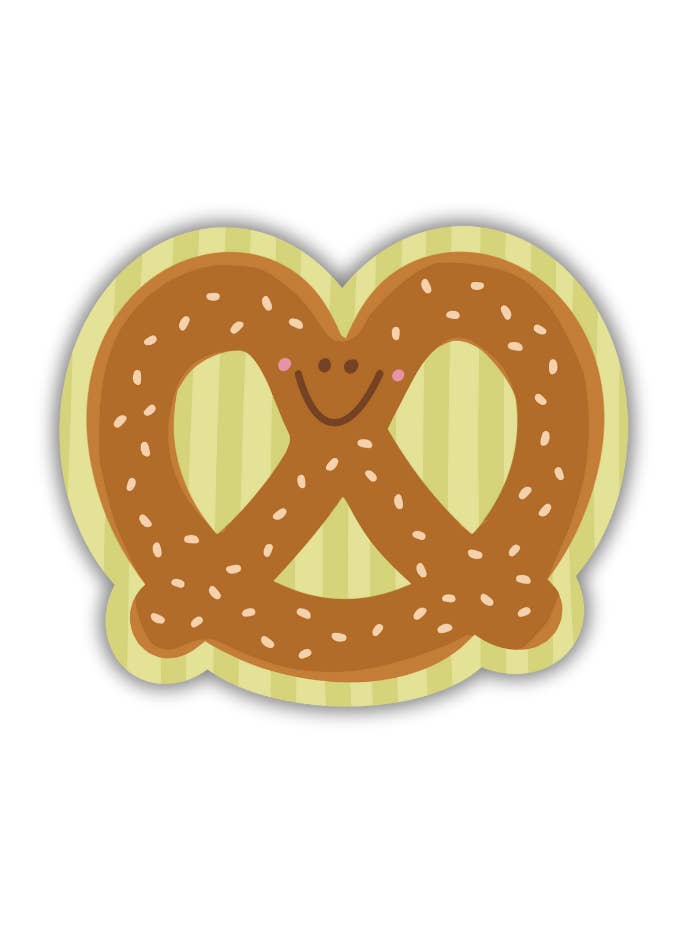 Pretzel Sticker for wholesale by Created By Christine