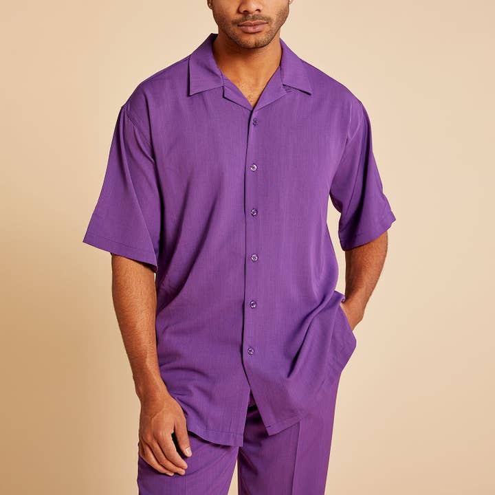 Crepe Camp Collar Shirt for wholesale by Inserch