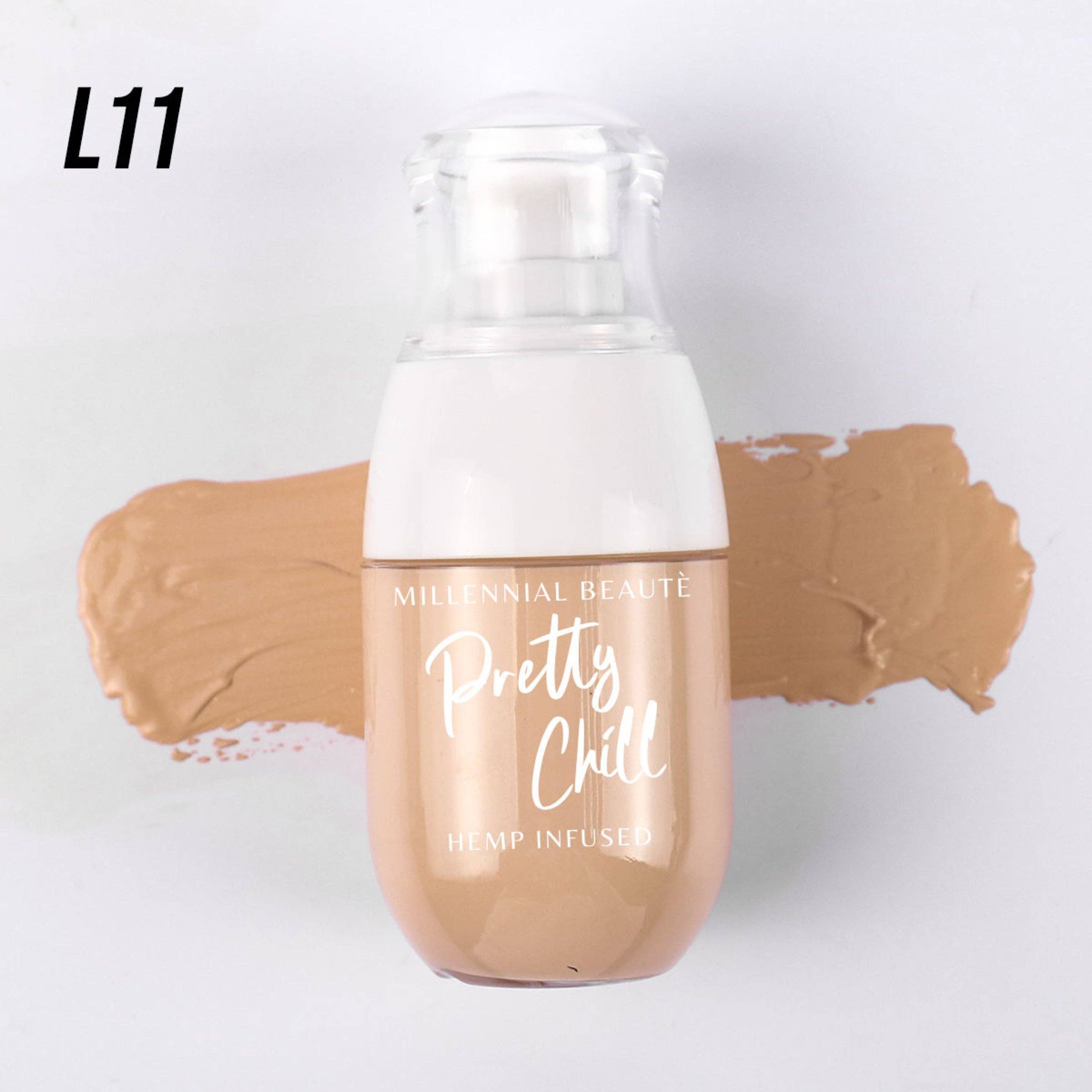 Millennial Beauté – wholesale Foundation – Full täckande foundation med SPF15 och hampfröolja5