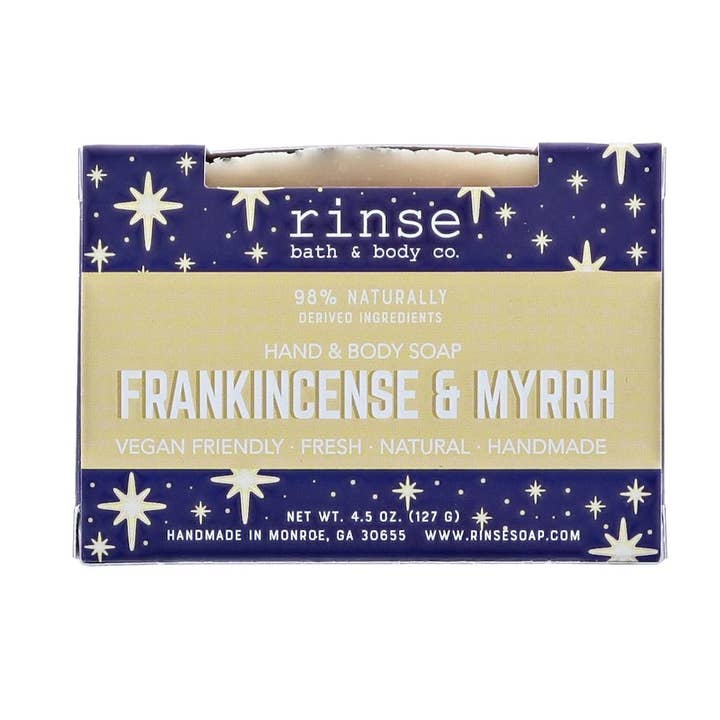 Holiday Soap - Frankincense & Myrrh | Natural Bar Soap for wholesale by Rinse Bath Body Inc