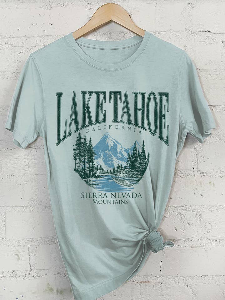 LAKE TAHOE CALIFORNIA GRAPHIC TSHIRTS for wholesale by Rustee Clothing