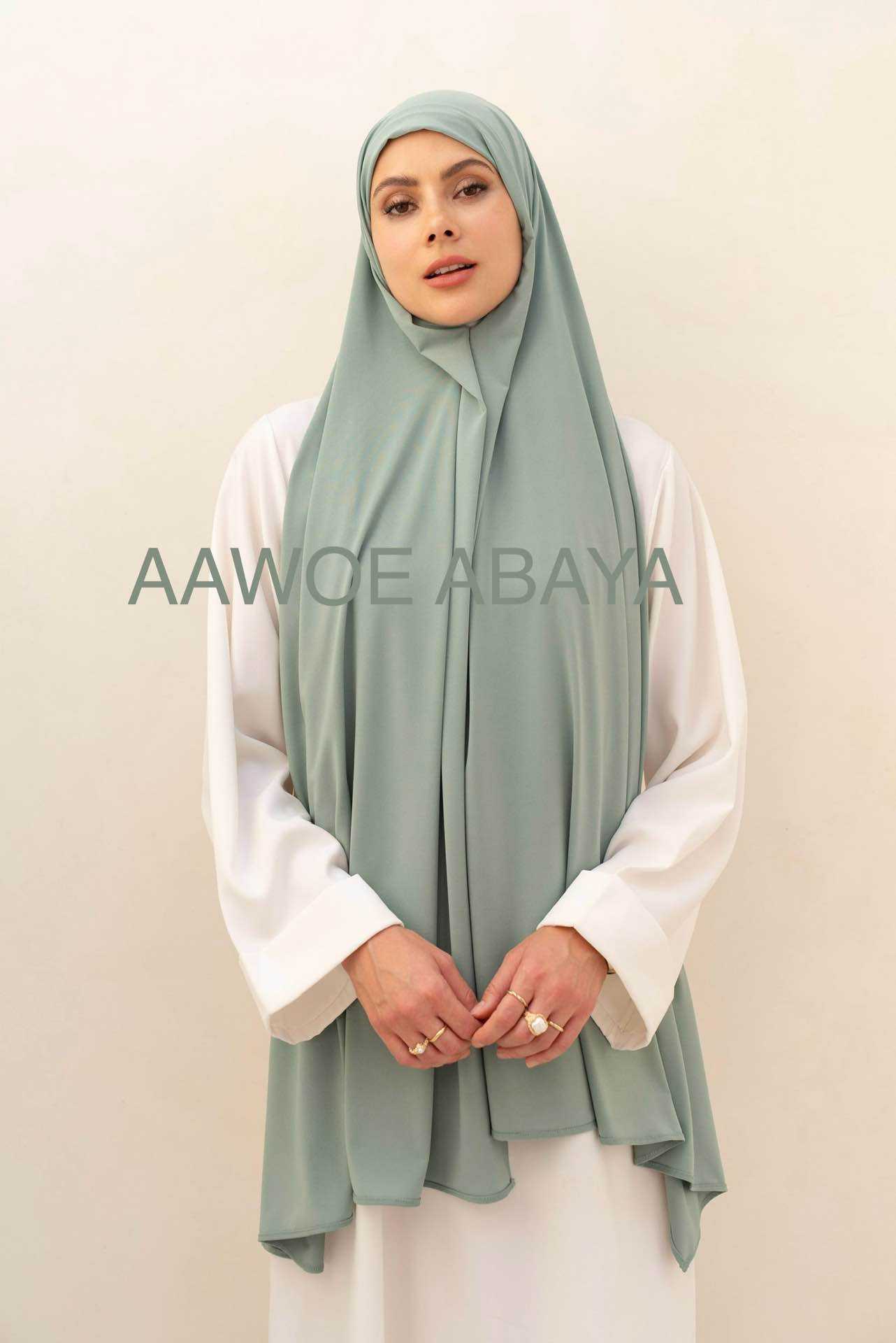 Aawoe Abaya - Wholesale Hijab - Women's - Elegant Long-Sleeve Shawl - 2484-HIJ43