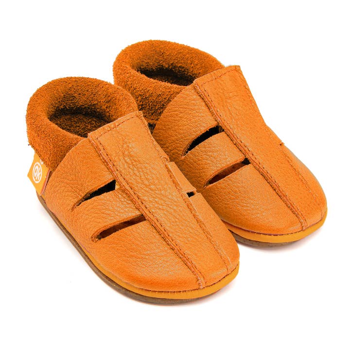 Barefoot Shoes Sandal AMIGO light brown for wholesale by Orangenkinder®