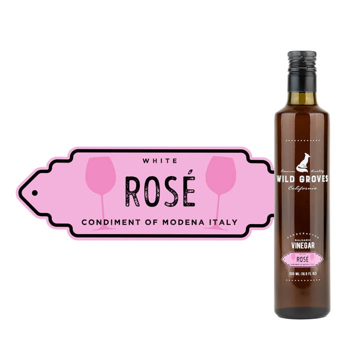 Rosé (White Balsamic Vinegar) for wholesale by Wild Groves