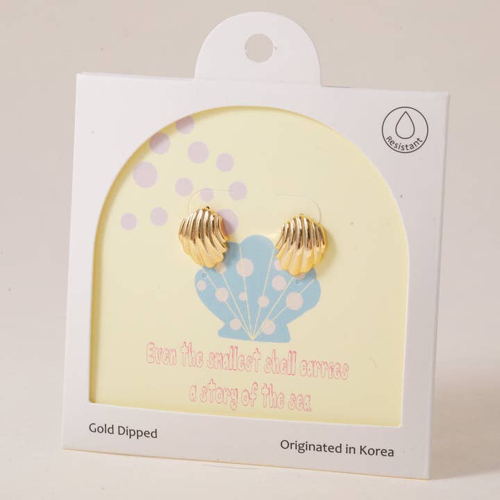 Shell Whisperor, boucles d'oreilles pour la vente par INKI STUDIO