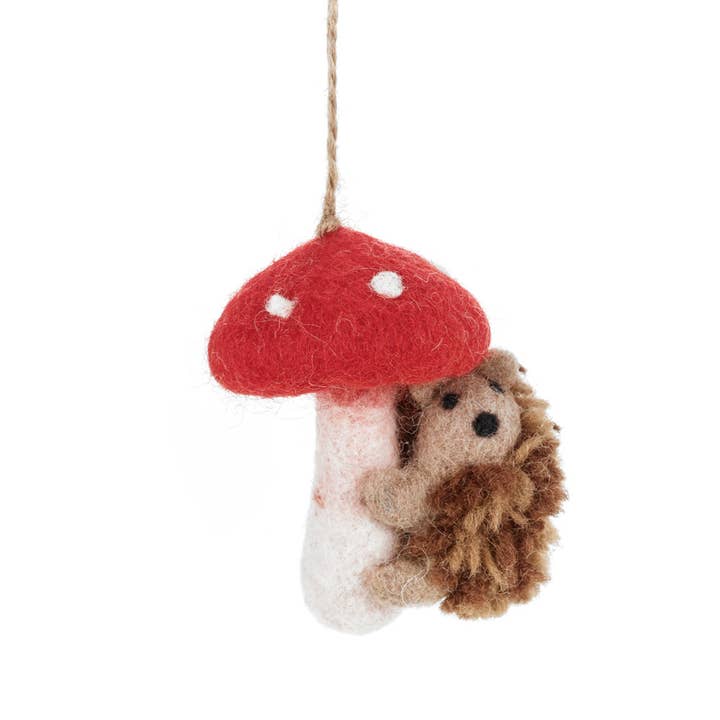 Handmade Felt Thea the Hedgehog Hanging Decoration Handmade Felt Thea the Hedgehog Hanging Decoration