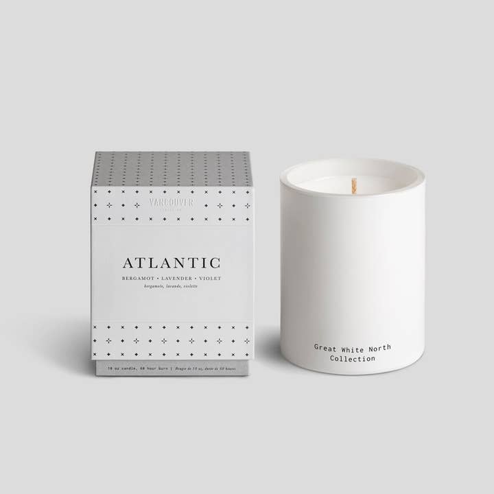Vancouver Candle Co. - Wholesale Jar/Filled Candle - 10oz Atlantic Boxed Candle