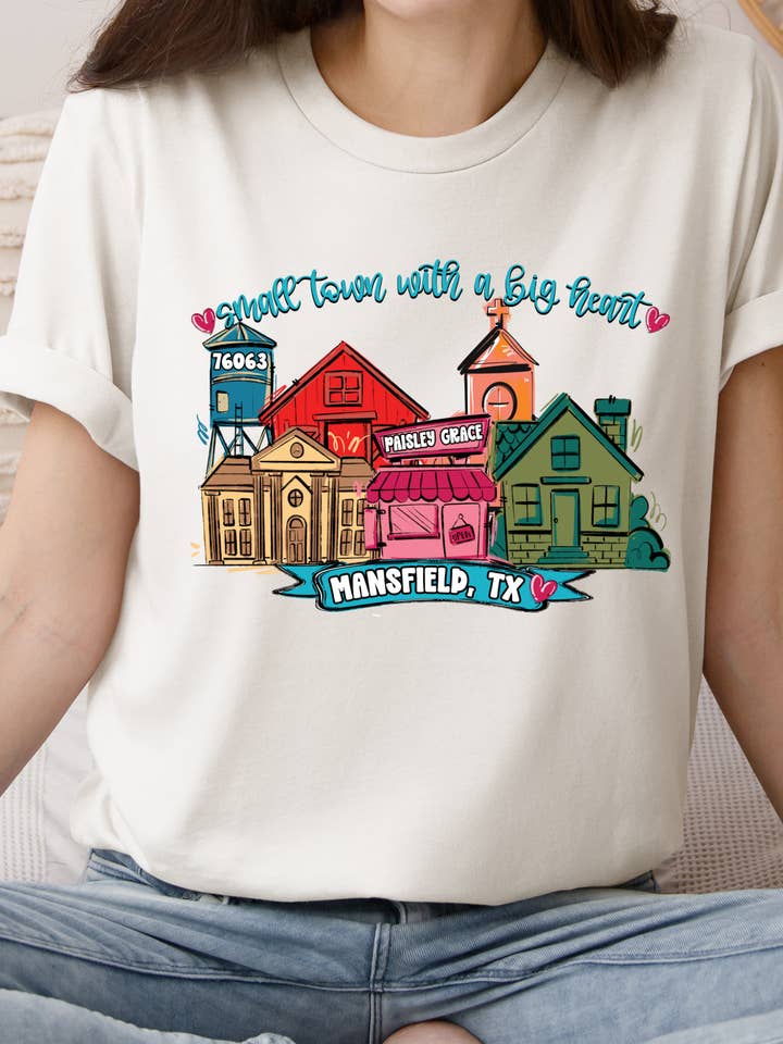 Forty One Threads Wholesale - Wholesale T-Shirt (Graphic) - Women's - Small Town, Big Heart Custom T-shirts2