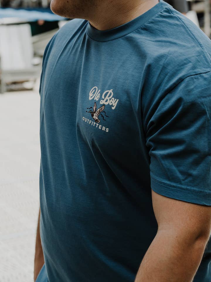 Ole Boy Outfitters - Wholesale Screen Printed T-Shirt - Unisex - OLE BOY Mallard Marsh Tee