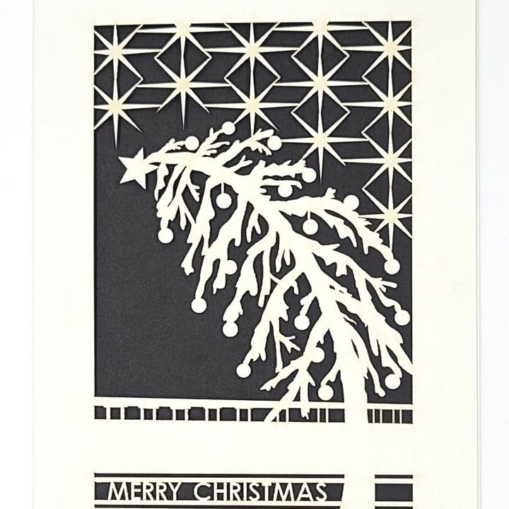 two hermanas - Wholesale Kerstkaartje - Scheve Holiday Tree - Vrolijk kerstfeest3