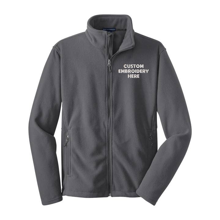 TSS Printing - Wholesale Fleece - Men's - Custom Embroidered Fleece Jacket – Your Logo Included 6 pcs2
