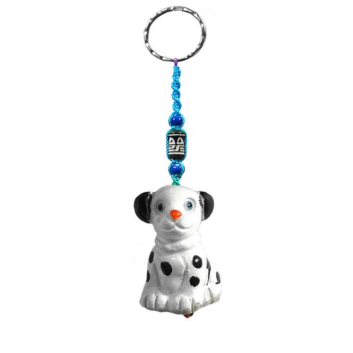 Pichincha - Wholesale Keychain - Women's - Dalmatian Dog Animal Ceramic Figurine Keychain