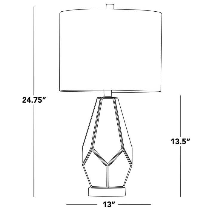 LumiSource and Grandview Gallery - Wholesale Accent/Desk Lamp - Geo Rain Glass 25" Table Lamp - Set of 2 in Gold Metal20