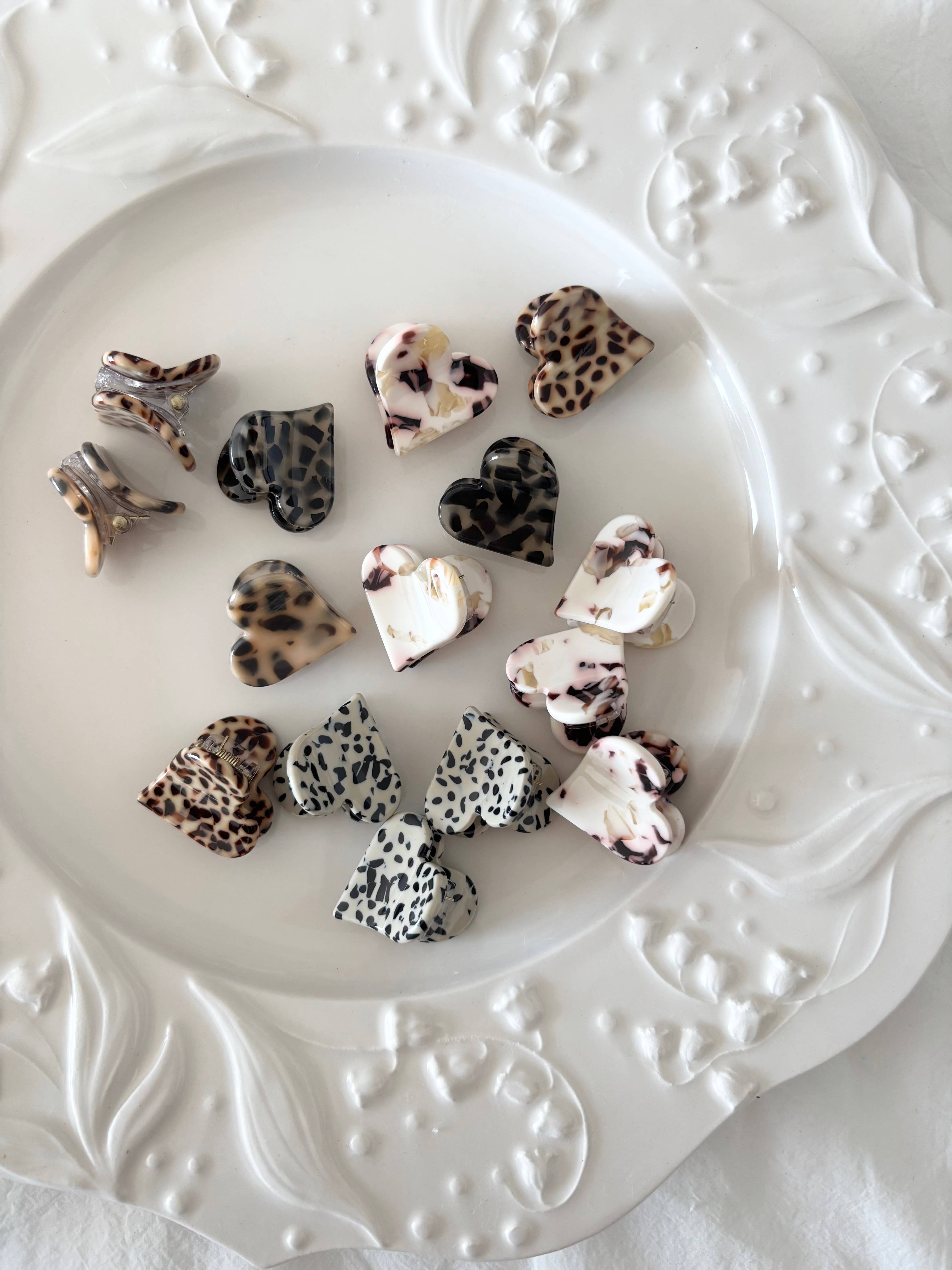 LoveLina - Wholesale Hair Clip - Women's - Heart Shape Acetate Hair Clip (DOLCE-2)5