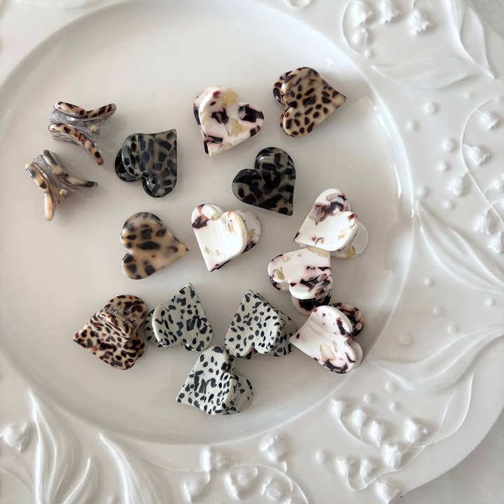 LoveLina - Wholesale Hair Clip - Women's - Heart Shape Acetate Hair Clip (DOLCE-3)4