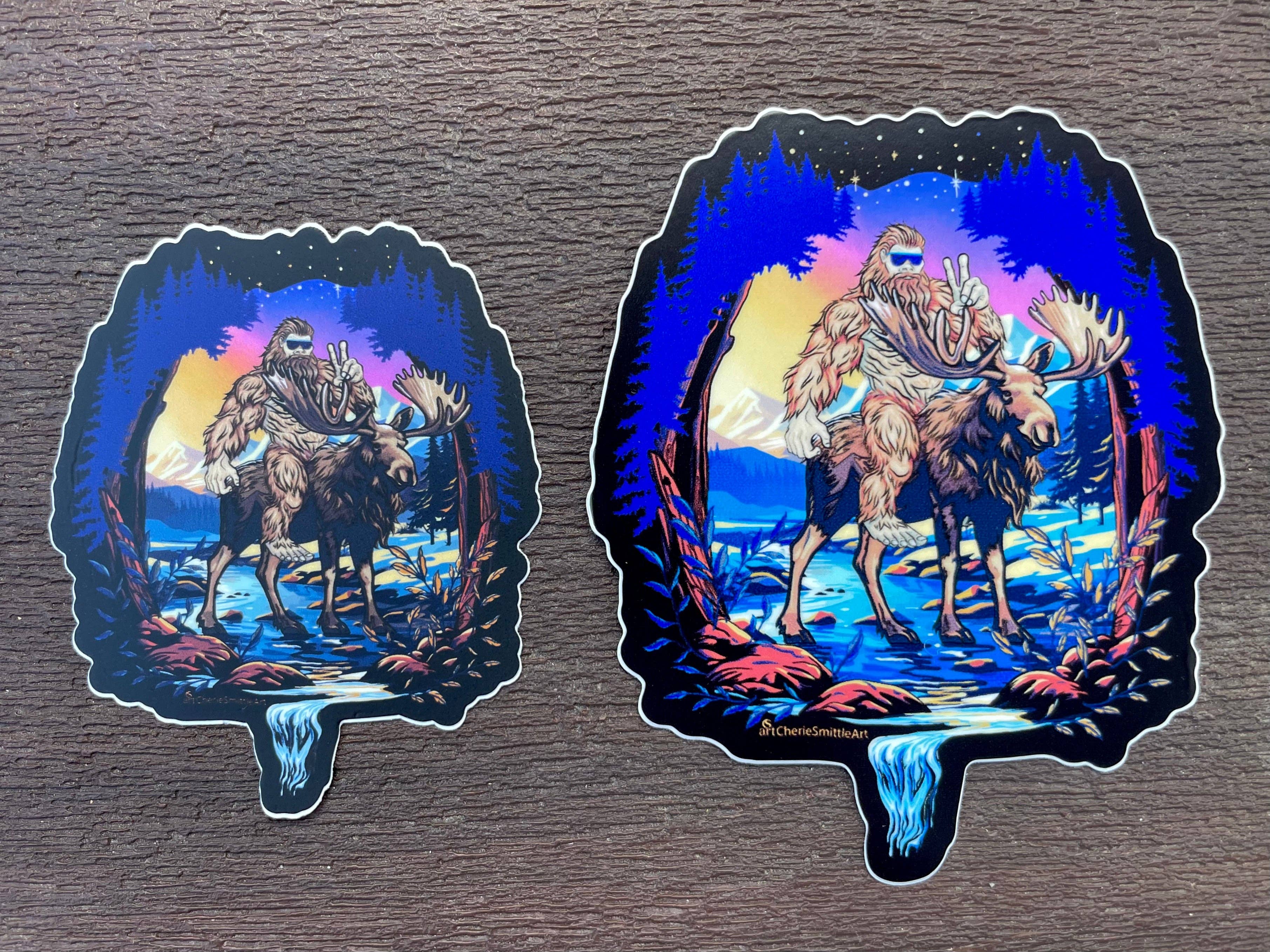 CherieSmittleArt - Wholesale Sticker - Storyteller Bigfoot Sticker2