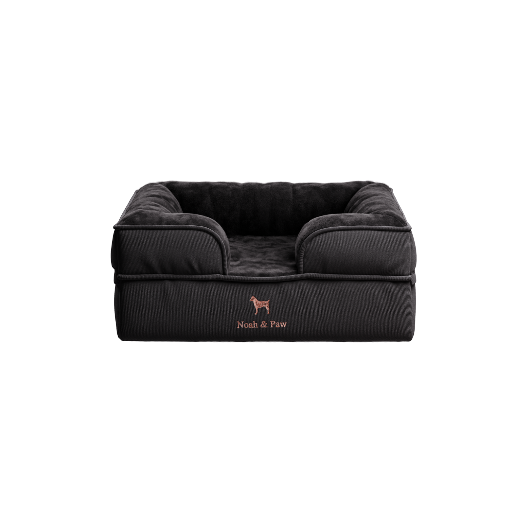 NOAH AND PAW LLC – Großhandel Haustierbett – Katze/Hund – Orthopädisches Haustierbett aus Denim, Memory-Schaum, mit kühlendem Gel durchzogen11