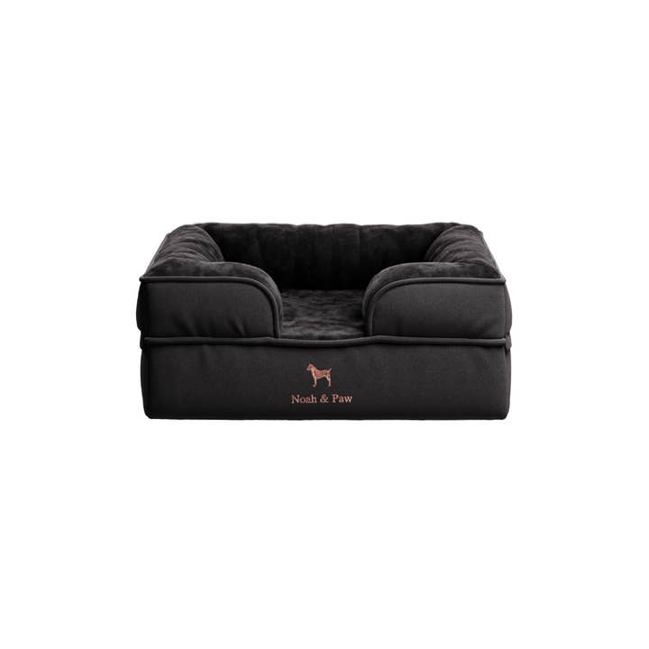 NOAH AND PAW LLC – Großhandel Haustierbett – Katze/Hund – Orthopädisches Haustierbett aus Denim, Memory-Schaum, mit kühlendem Gel durchzogen11