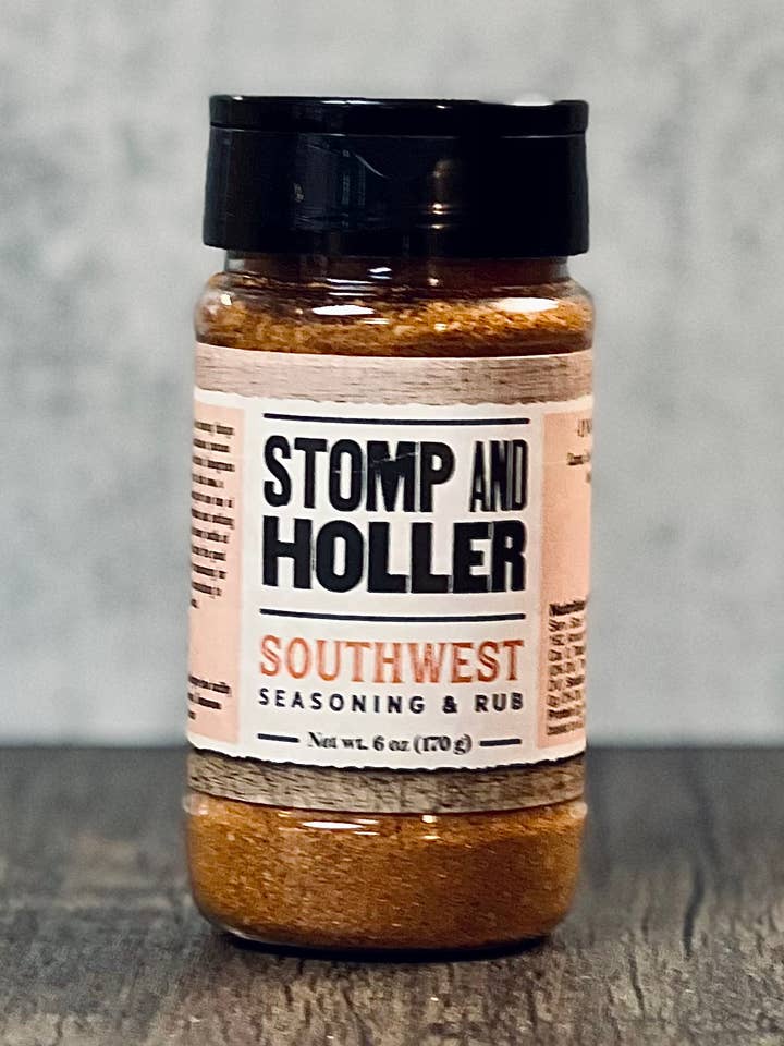 Assaisonnement et mélange sec du Sud-Ouest - Poids net 6 oz pour la vente par Stomp and Holler Gourmet Sauces